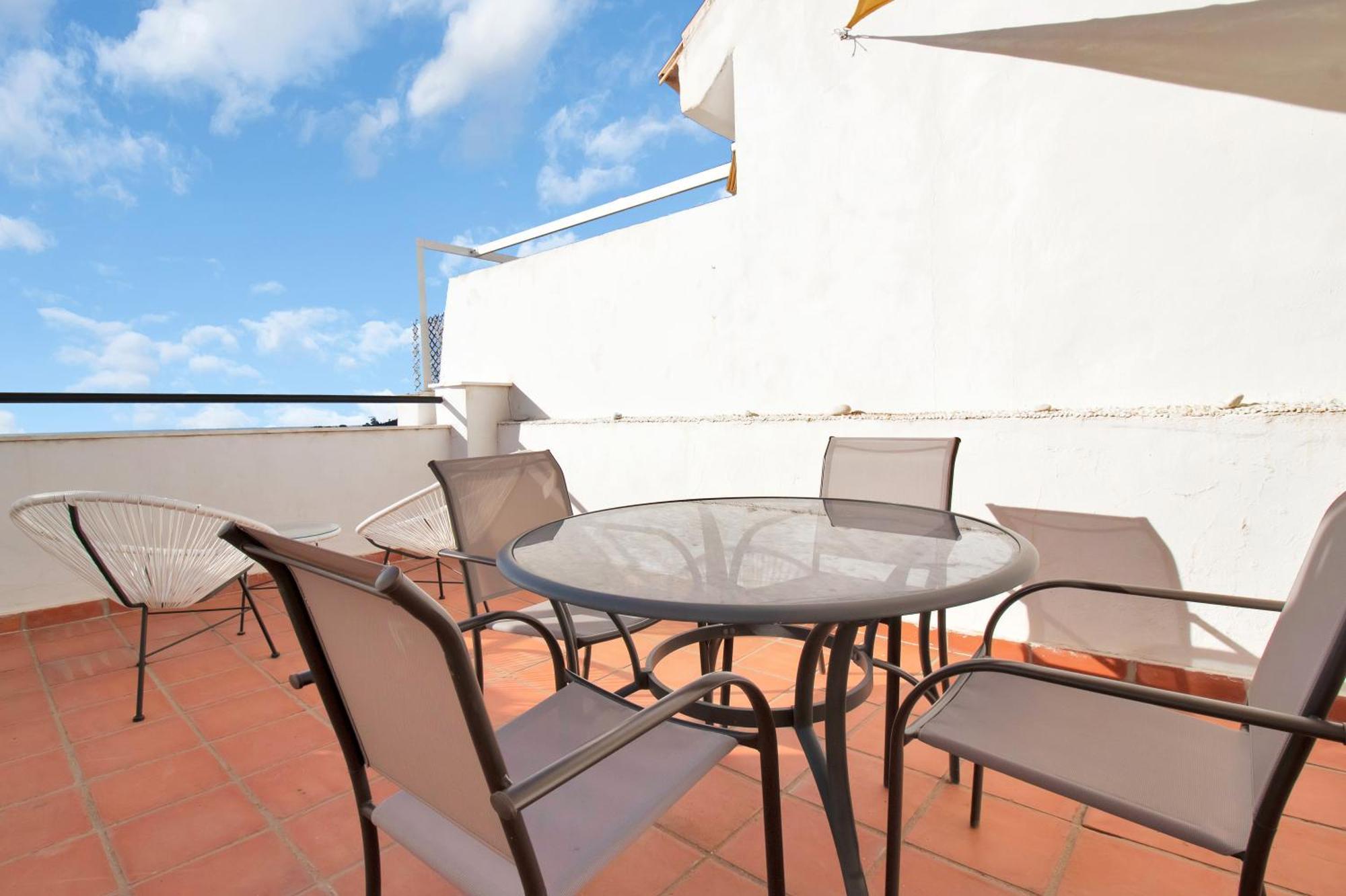 Apartamento Duplex Estilo Boho Con Increible Terraza Y Vistas Al Mar En Estepona - Las Abejeras 609 Exterior foto