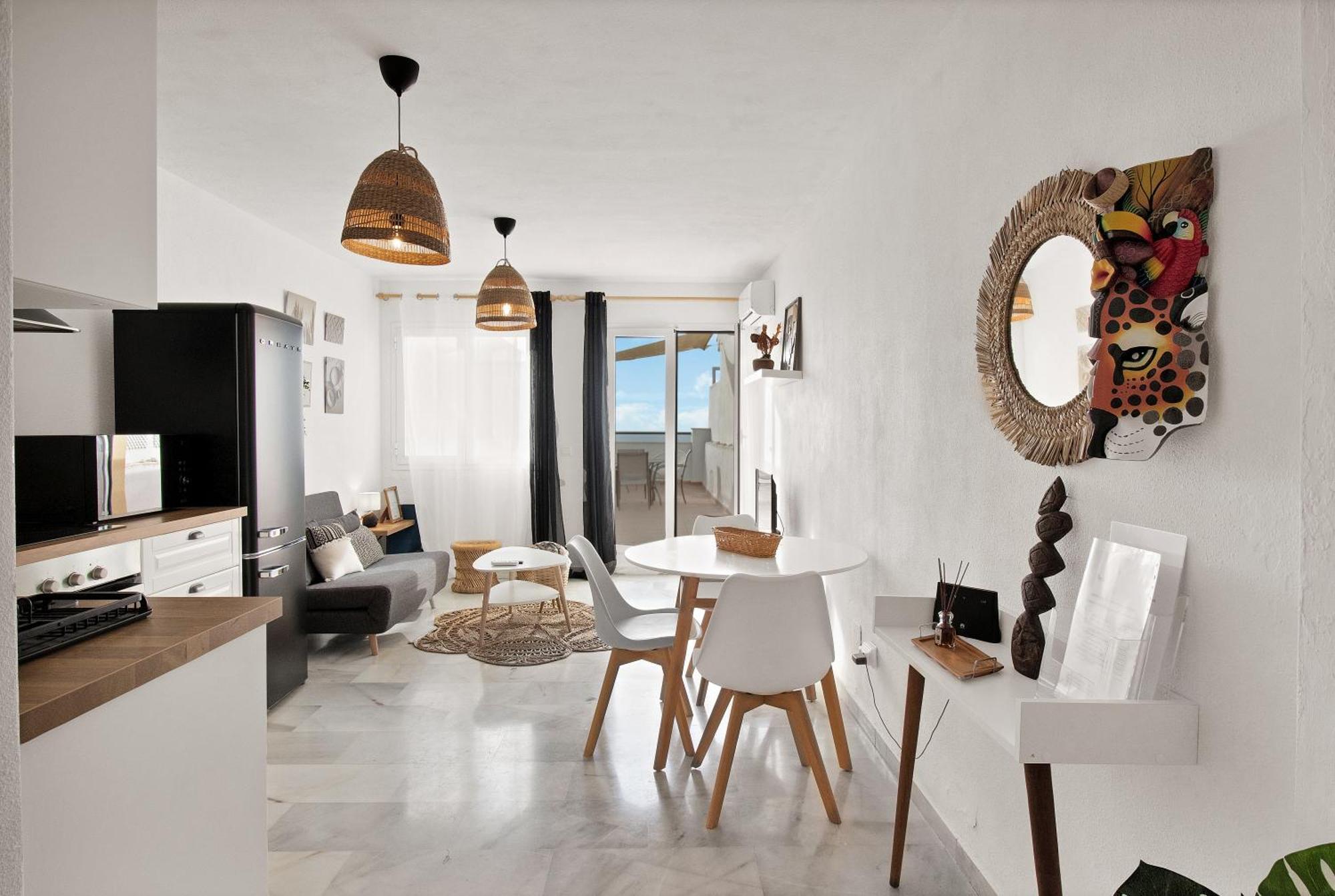 Apartamento Duplex Estilo Boho Con Increible Terraza Y Vistas Al Mar En Estepona - Las Abejeras 609 Exterior foto